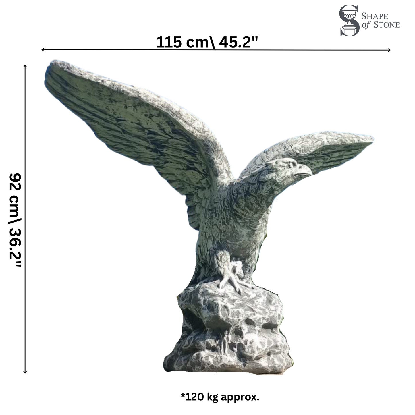 Majestic Eagle Statue – Reconstituted Stone Garden Ornament